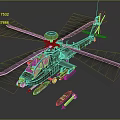 Advanced Military Helicopter With Camouflage Paint Rotors Cockpit And Missiles In 3D Rendering