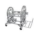 Heavy Duty Metal Frame Transport Cart With Wheels And Structural Design