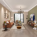 Warm Modern Living And Dining Room With Cozy Sofa And Soft Neutral Color Design