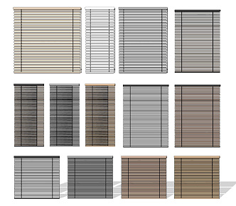 Modern venetian blinds 3d model