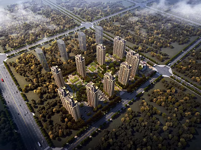 Luxury Residential Community With Spa Shower Sauna Facilities 3d model