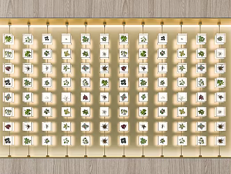 Green plant specimen wall 3d model