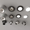 Modern Downlights and Spotlights with Various Designs and Colors for Home Lighting