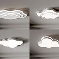 Modern Ceiling Lamp Cloud Lamp Cloud Shape Ceiling Lamp Children's Bedroom Ceiling Lamp Living Room Ceiling Lamp Simple Ceiling Lamp 3d model