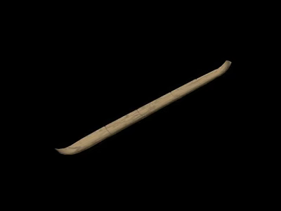 Wooden Long Handle Kitchen Utensil For Daily Cooking And Household Use 3d model