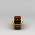 Yellow TIAN Heavy Duty Dump Truck With Black Cab And Rear Dump Body