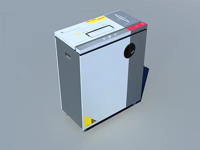 Office Electrical Appliance Efficient Secure Paper Shredding Machine for Workplace Use 3d model