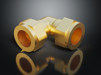 Modern water pipe water pipe joint copper joint model