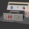 Two Story House Featuring Mixed Material Facade Sloped Flat Roof Large Glass Windows Front Steps