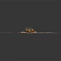 Yellow Bulldozers With Tracks And Blades Working On Red Construction Ground