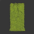 Vibrant Multicolored Square Shaggy Rug With Horizontal Stripes And Soft Plush Texture