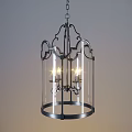 Elegant Classic Chandelier With Metal Frame Glass Shade And Candle Style Bulbs