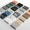 Various Colored Stone Slabs With Diverse Textures For Architectural Applications