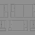 Modern windows casement windows bay windows window subsystem windows floor-to-ceiling windows 3d model
