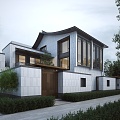 New Chinese Townhouse 3d model