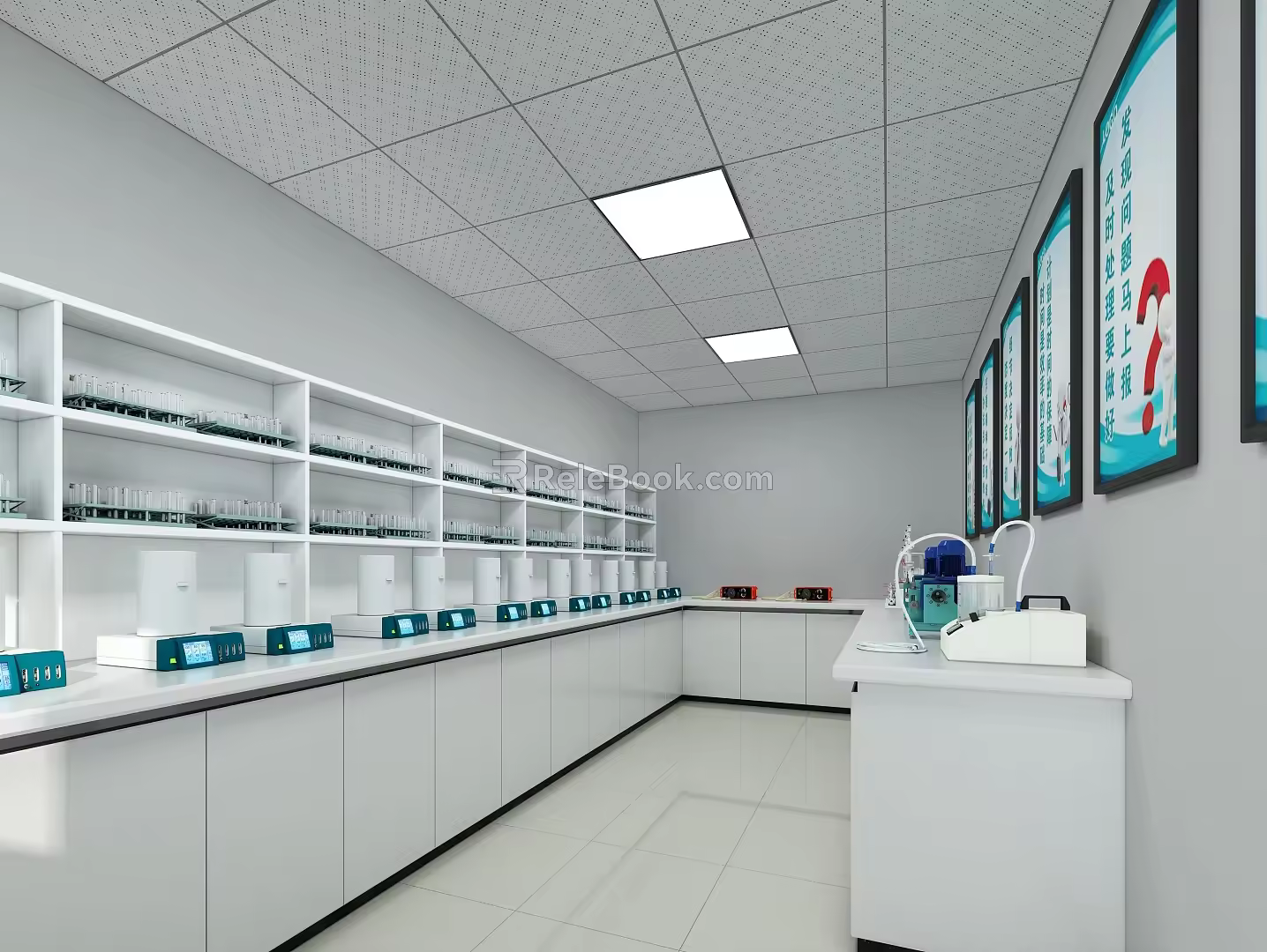 Modern Laboratory New Building Materials Laboratory 3d model