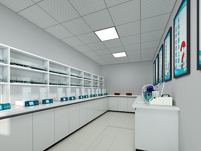 Modern Laboratory New Building Materials Laboratory 3d model