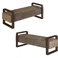 Modern Upholstered Ottoman Bench With Wooden Frame And Comfortable Seat Design