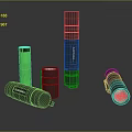 COSMO Flashlights With Various Sizes Colors And Positions Including Black And Green Models