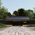 New Chinese Gate Entrance Gate 3d model
