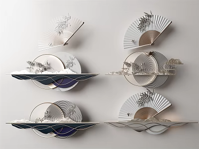 New Chinese Wall Decoration Wall Decoration Pendant 3d model