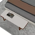 Modern Bed End Stool Bench Sofa Stool 3d model