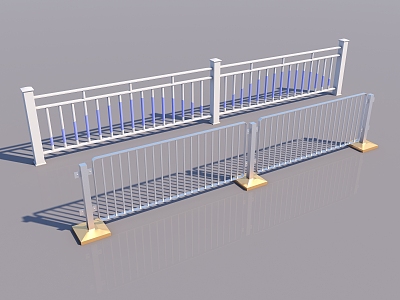 Railing Road Fence Road Isolation Road Fence Road Fence Road Protection Fence Road Railing 3d model