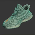 Modern Knitted Sneakers With Gray Laces Orange Accent And White Sole