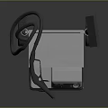 US STEAM Wheeled Computer Equipment With Metal Frame And Black Hose