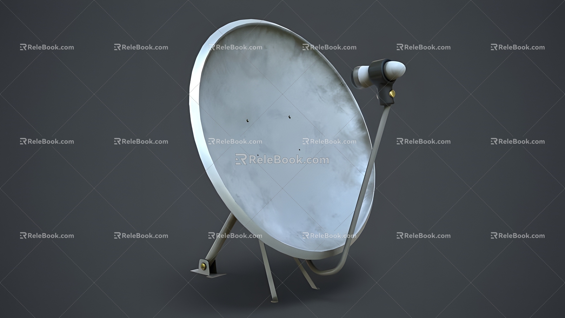 TV dish antenna 3d model