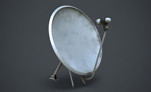 TV dish antenna 3d model