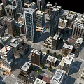 modern architecture city building 3d model