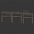 Industrial Equipment Metal Frame Folding Workbenches with Various Sizes for Workshop Use