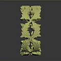 Unique Yellow Leaf Shaped Circular Fashion Accessory for Modern Outfits