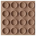 Brown and Gray Circular Grid Pattern Wall Design for Modern Interior Spaces 3d model