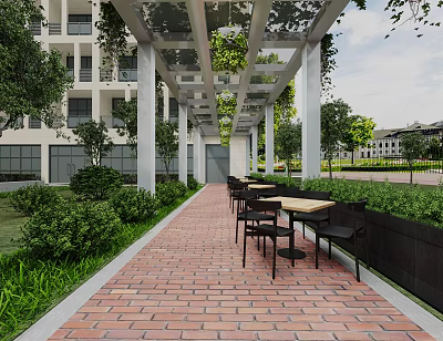 Modern gallery outdoor gallery 3d model Modern gallery outdoor gallery 3d model