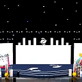 Vibrant Music Stage With Dynamic Lighting And Themed Backdrop For Performance 3d model