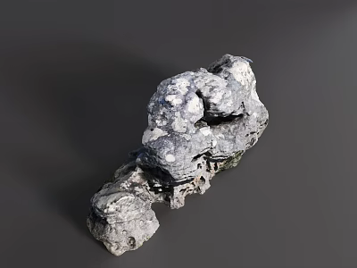 Natural Rockery Stones With Irregular Shapes And Rough Surfaces For Garden Decor 3d model