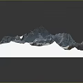 Mountain Terrain Featuring Snowy Peaks Glaciers Rocky Slopes And Deep Valleys