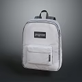 JanSport White Backpack With Front Pocket Simple Design And Stylish Look