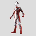 Red And White Superhero Character With Heroic Costume And Red Gloves