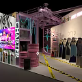 Charter Sculpt Pop Shop With Graffiti Art Clothes Display And Industrial Decor