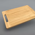 Natural Bamboo Cutting Board With Handle For Safe Kitchen Food Preparation And Chopping