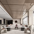 Modern Rest Area Sales Office Sales Center Negotiation Area Water Bar Area Front Desk Club Center 3d model