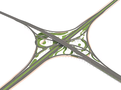 modern viaduct 3d model