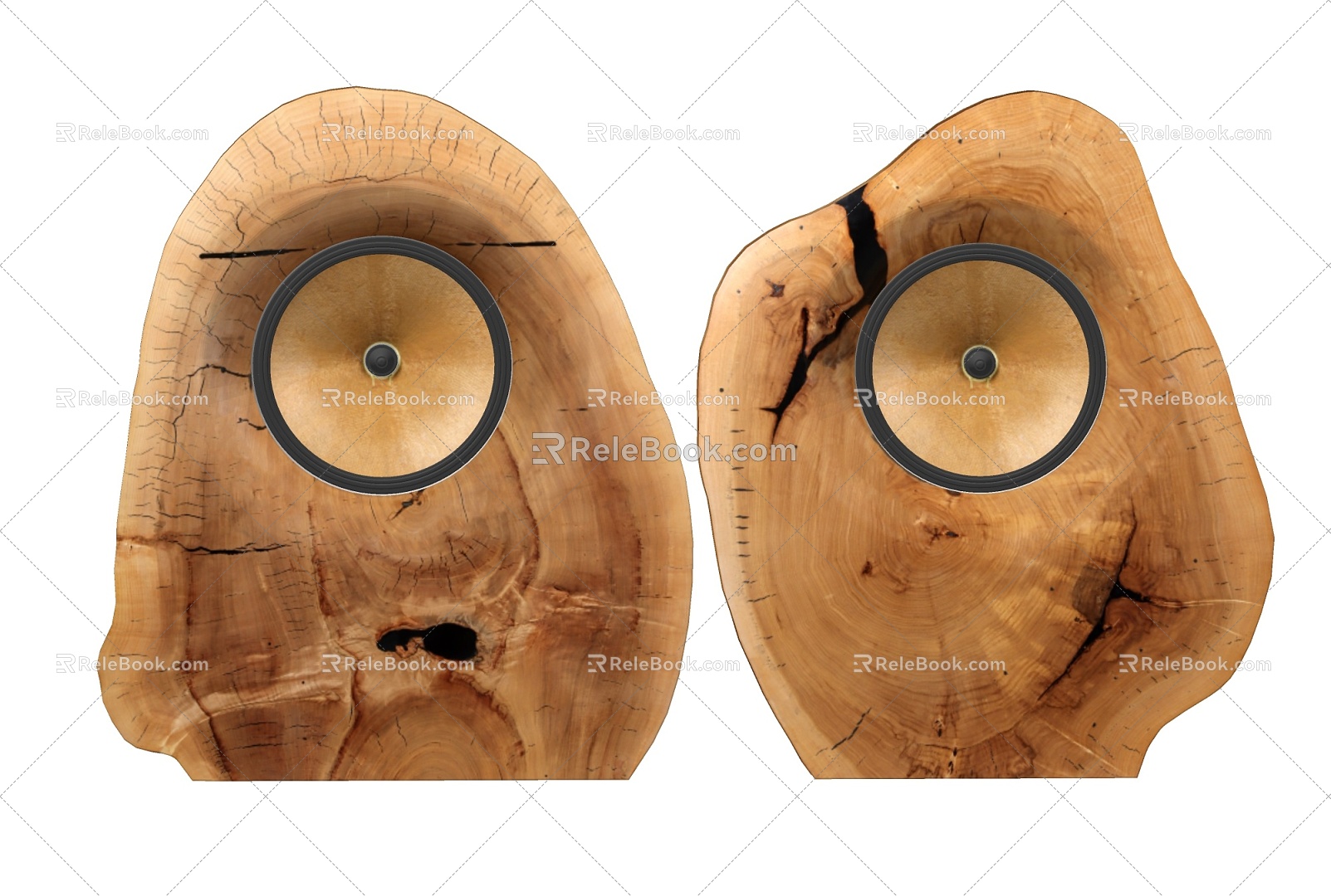 Modern audio wooden speaker model