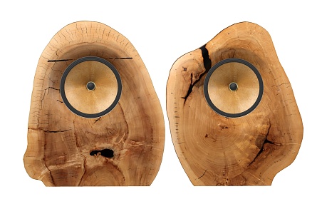 Modern audio wooden speaker 3d model