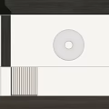 Modern background wall 3d model
