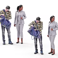 Characters Young Characters 3d model