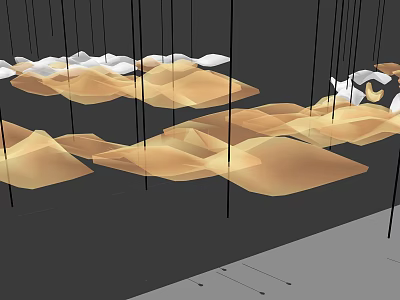 Elegant Modern Ornament Set with Stylish Design for Home Interior Decoration 3d model